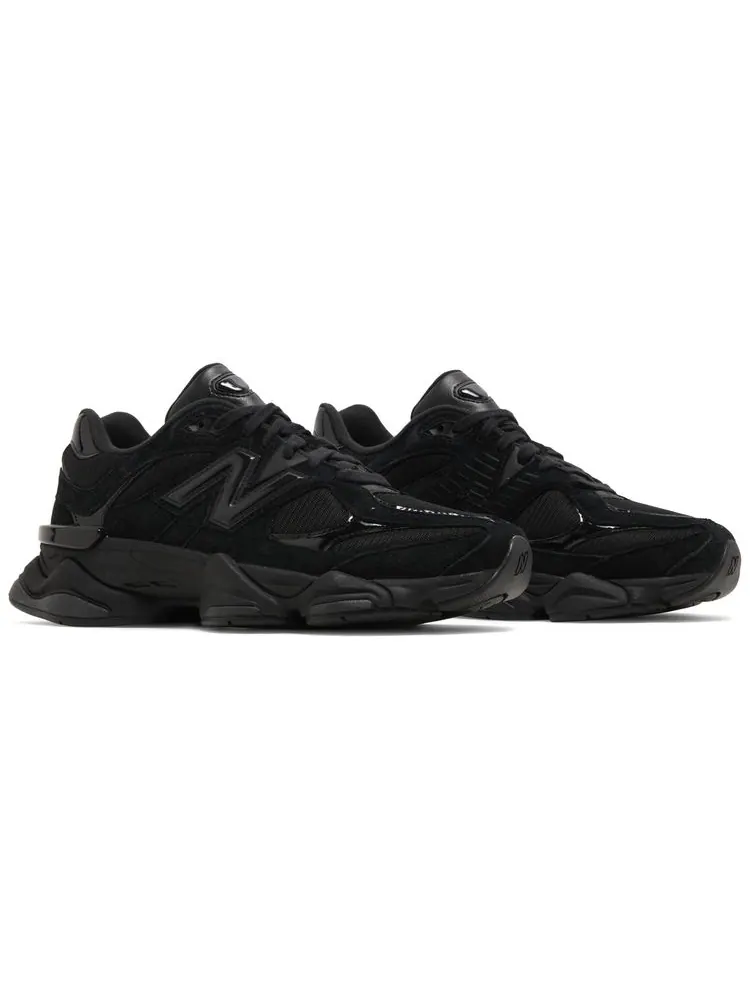 Кроссовки New Balance 9060 'Triple Black Suede Patent' — изображение 8 из 8, черный
