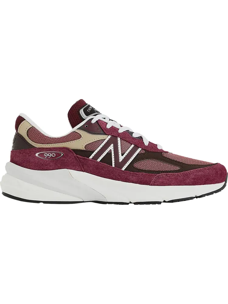 Кроссовки Teddy Santis x 990v6 Made in USA 'Burgundy Tan' — изображение 1 из 1, красный