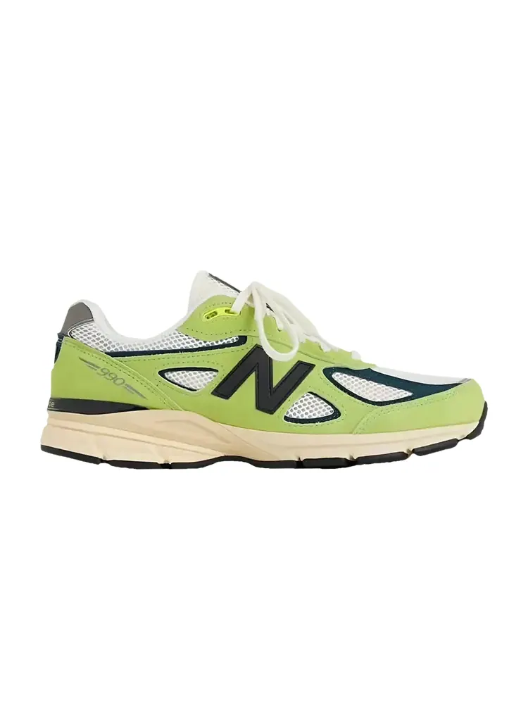 Кроссовки New Balance Teddy Santis x 990v4 Made in USA — изображение 1 из 1, зеленый