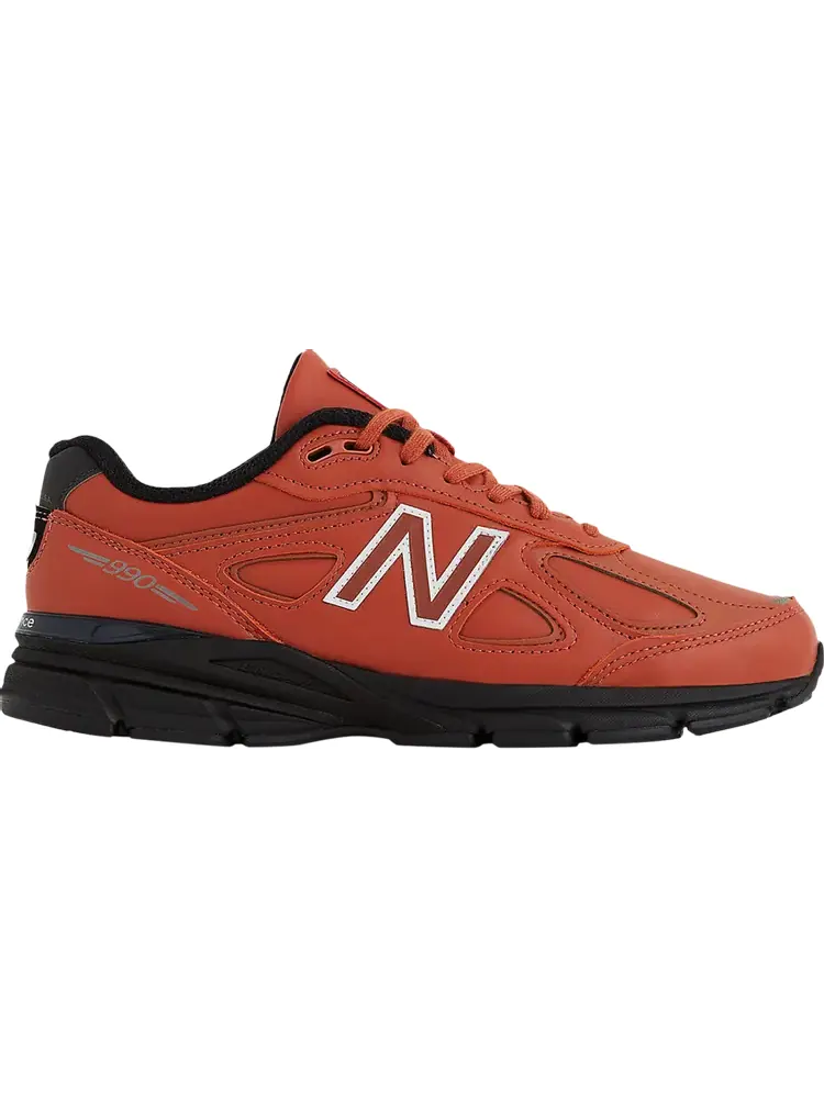 Кроссовки New Balance 990v4 Made in USA 'Mahogany Black' — изображение 1 из 1, красный
