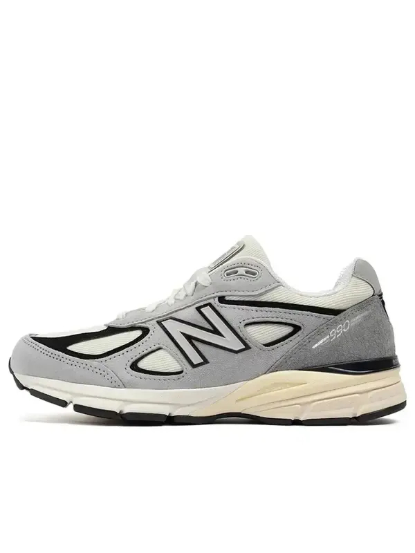 Кроссовки New Balance Teddy Santis x 990v4 Made in USA — изображение 1 из 4, серый/черный/кремовый