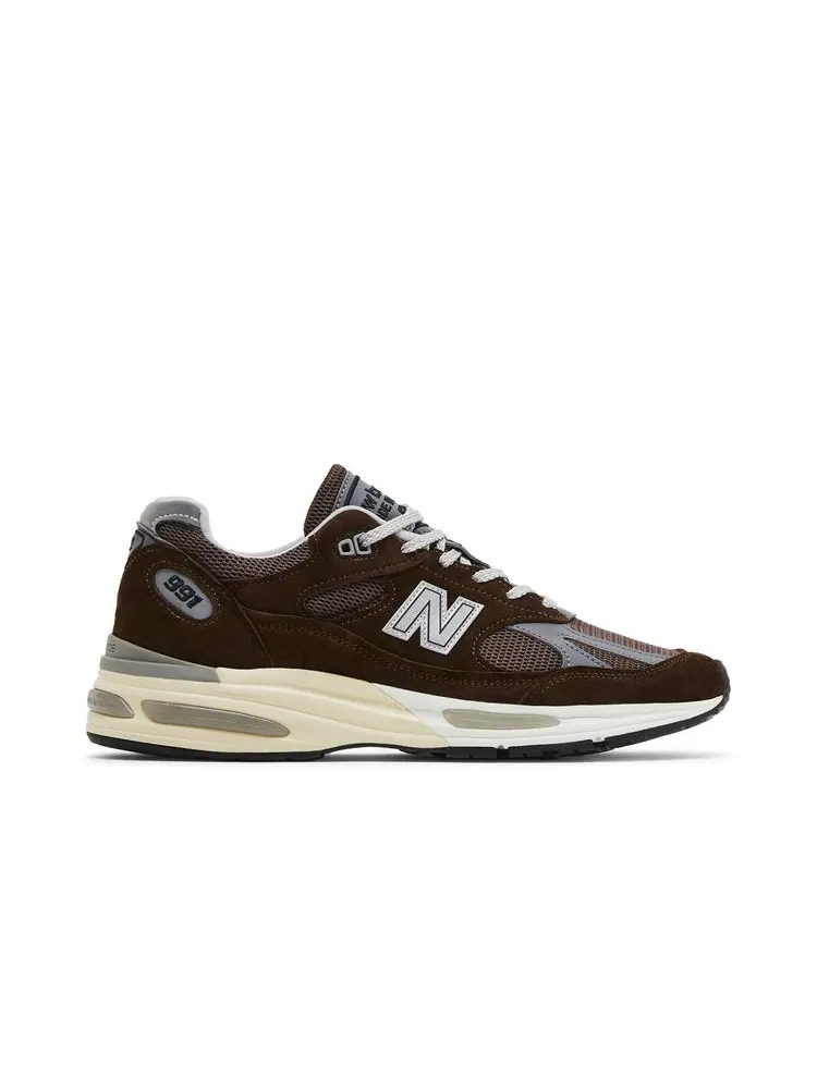 Кроссовки New Balance 991v2 Made in England 'Pinecone' — изображение 1 из 8, пиновый коричневый