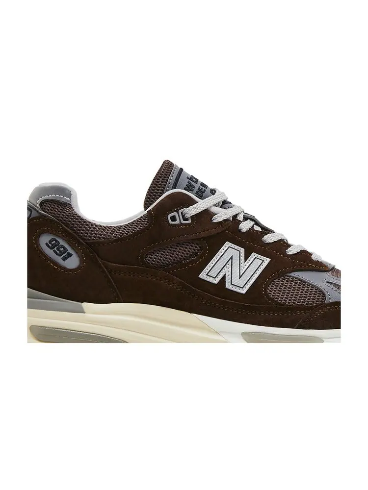 Кроссовки New Balance 991v2 Made in England 'Pinecone' — изображение 2 из 8, пиновый коричневый