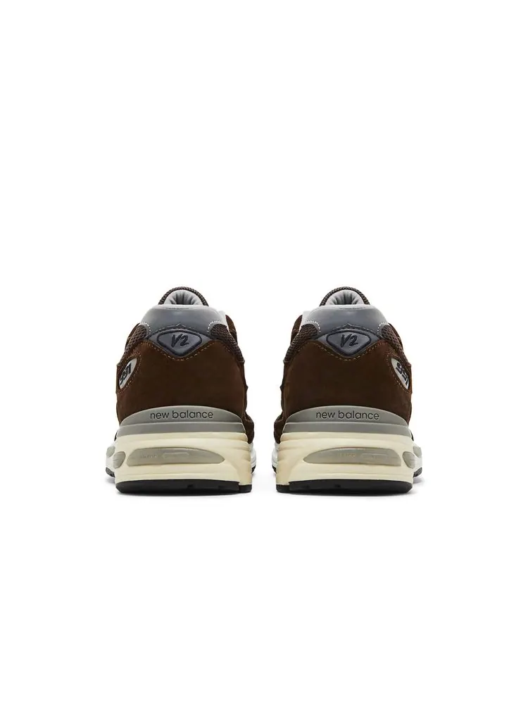 Кроссовки New Balance 991v2 Made in England 'Pinecone' — изображение 6 из 8, пиновый коричневый