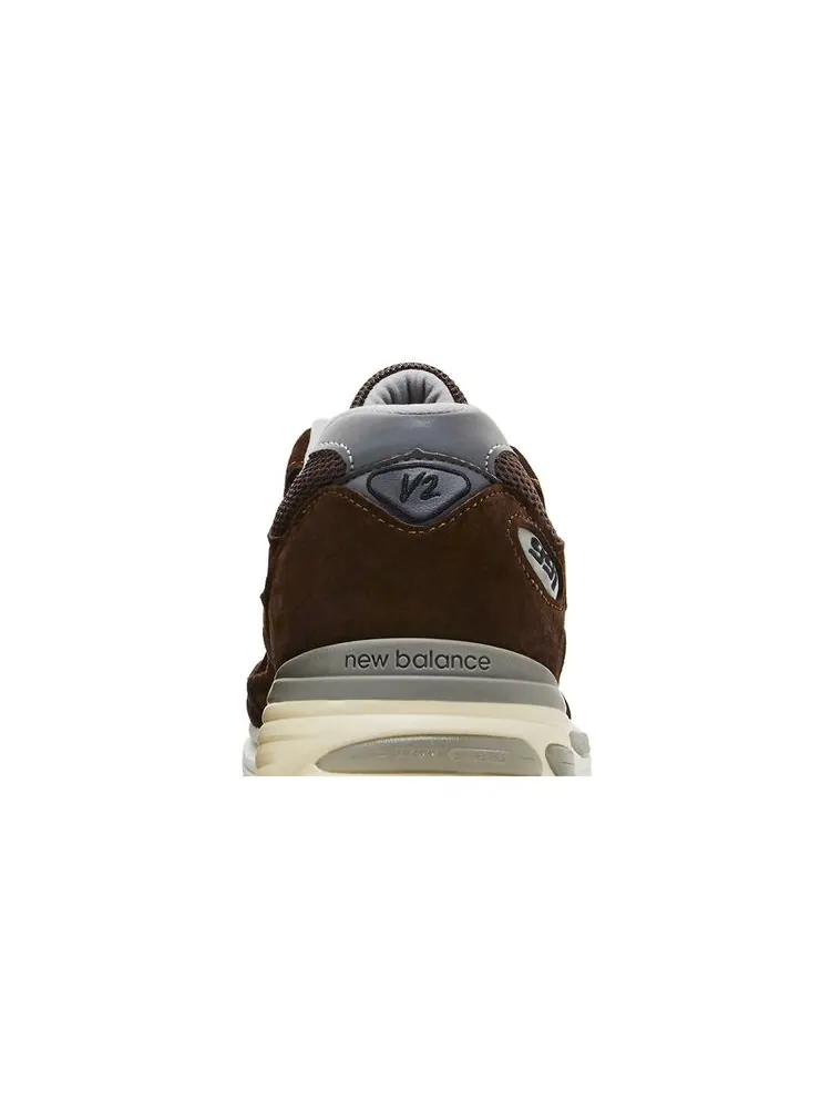 Кроссовки New Balance 991v2 Made in England 'Pinecone' — изображение 7 из 8, пиновый коричневый