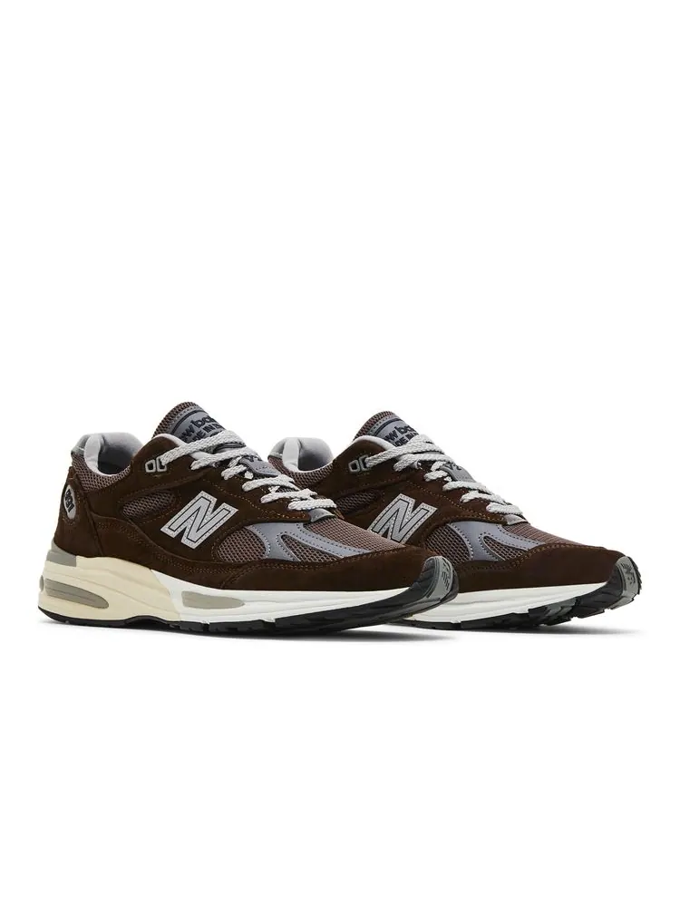 Кроссовки New Balance 991v2 Made in England 'Pinecone' — изображение 8 из 8, пиновый коричневый