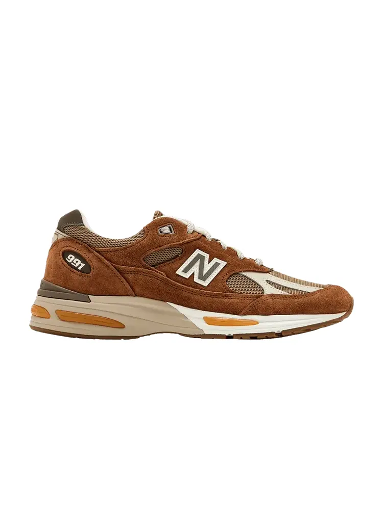 Кроссовки New Balance 991v2 Made in England — изображение 1 из 1, коричневый