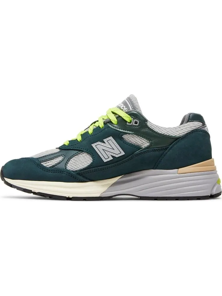 Кроссовки Patta x 991v2 Made in England 'Sea Moss' — изображение 3 из 4, зеленый