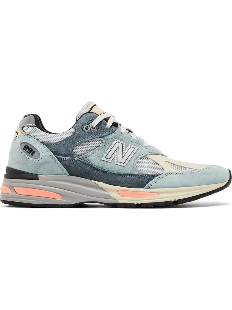 Кроссовки 991v2 Made In England 'Silver Blue Turbulence' — изображение 1 из 4, синий