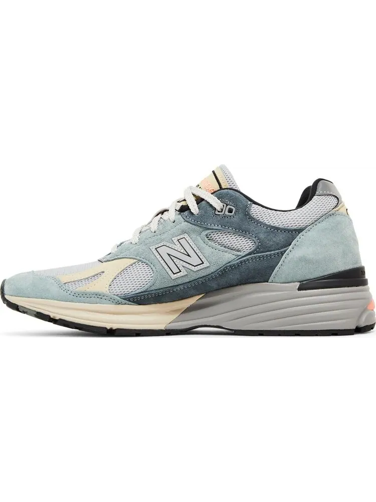 Кроссовки 991v2 Made In England 'Silver Blue Turbulence' — изображение 3 из 4, синий