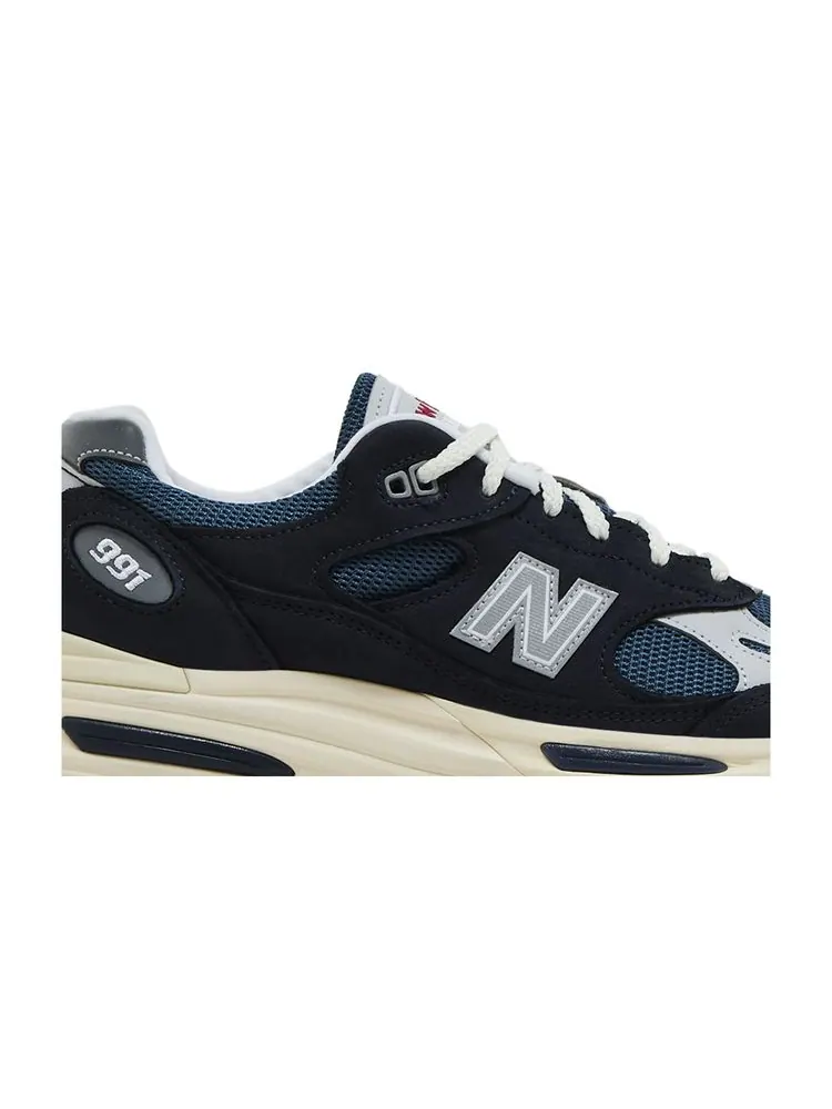 Кроссовки 991v2 Made in England 'Vintage Sport Pack - Navy' — изображение 2 из 8, винтажный-темно-синий