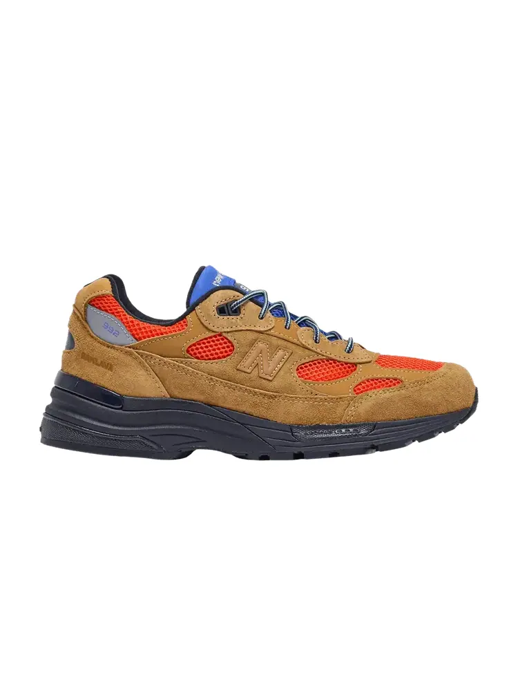 Кроссовки Action Bronson x New Balance 992 Made in USA — изображение 1 из 1, бежевый оранжевый синий