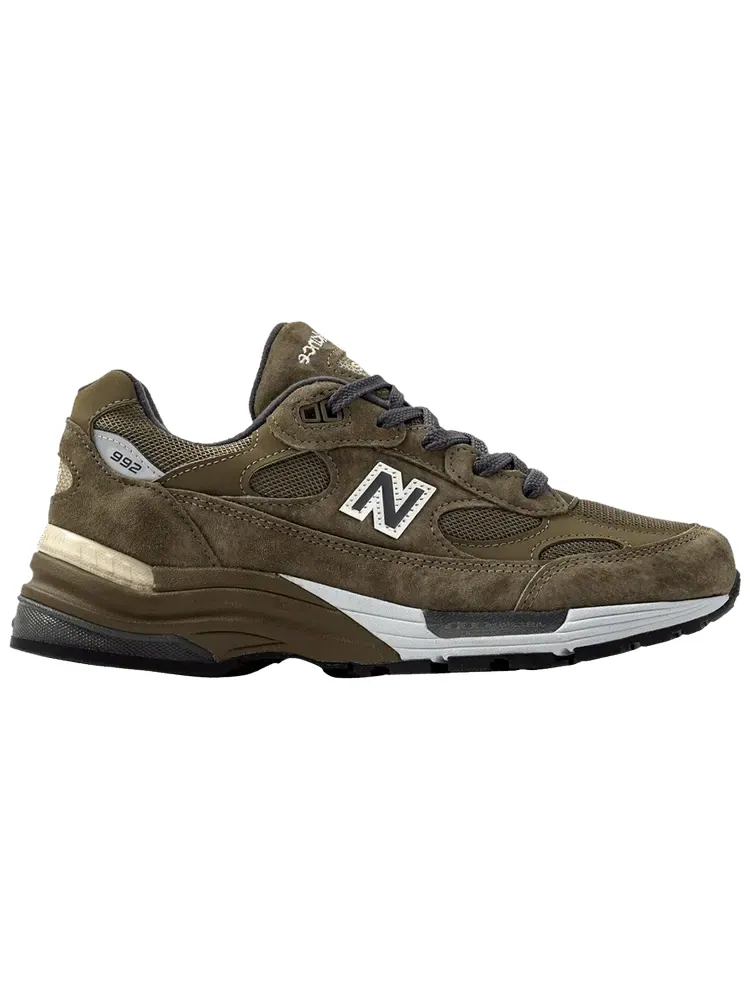 Кроссовки New Balance 992 Made in USA Dark Camo — изображение 1 из 1, зеленый