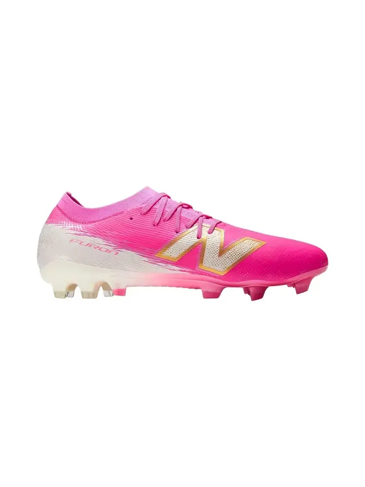 New Balance Furon Elite FG V8 'Pink Heat Sea Salt Gold Metallic' — изображение 1 из 1, розовый