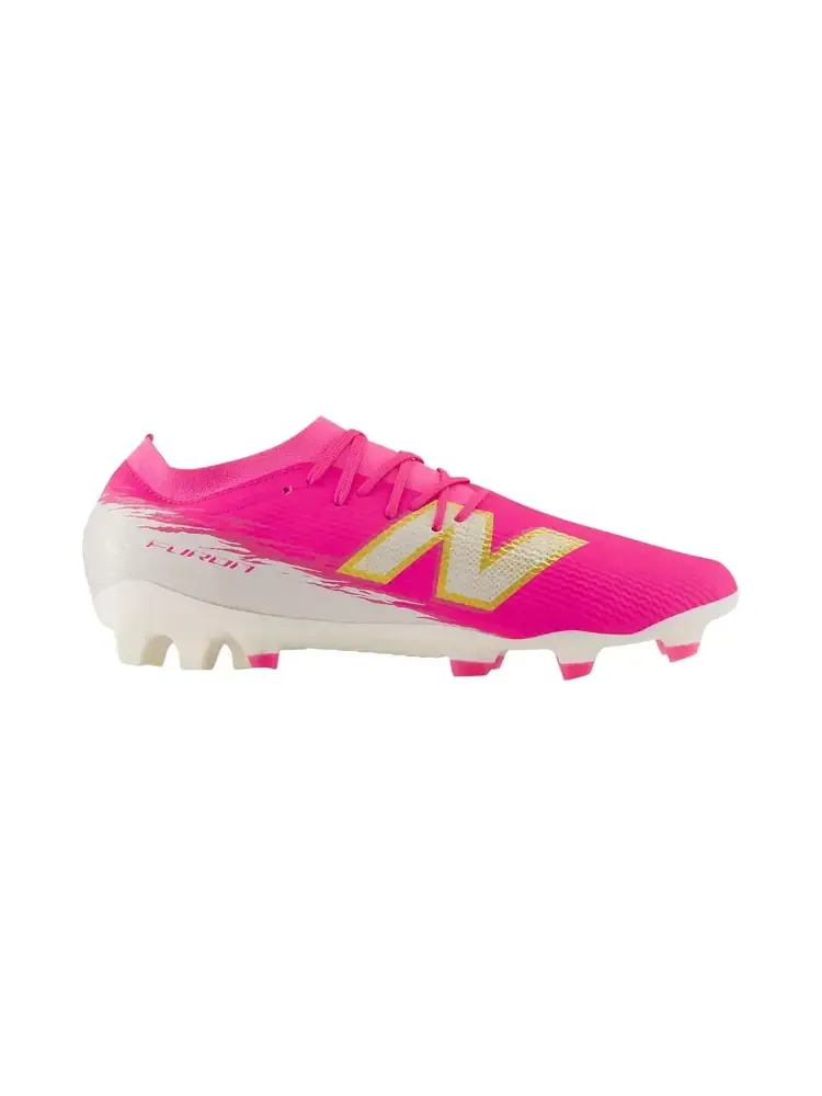 New Balance Furon Team FG V8 'Pink Heat Sea Salt Gold Metallic' — изображение 1 из 1, розовый