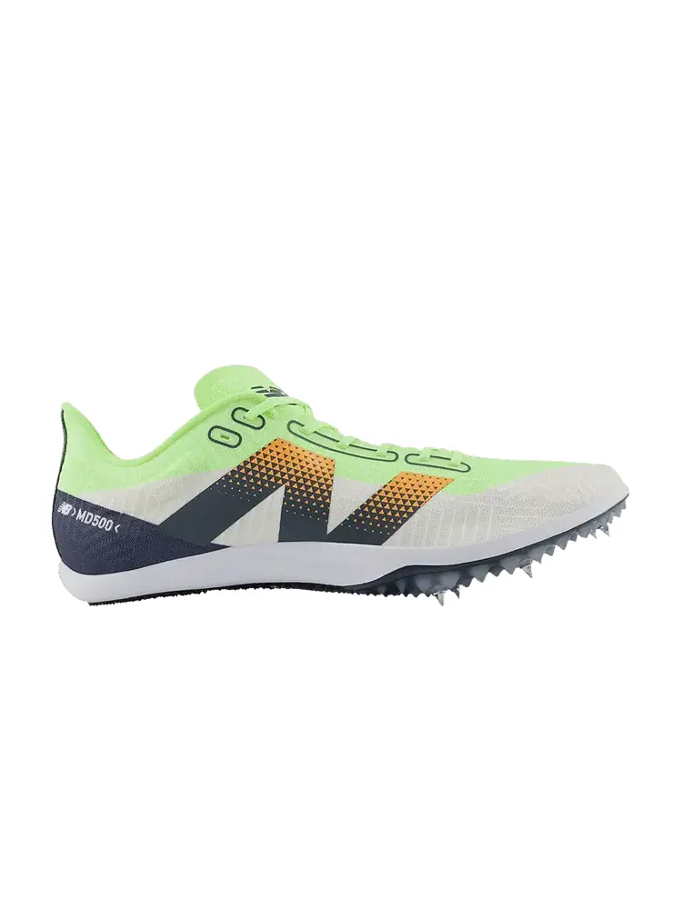 Кроссовки New Balance FuelCell MD500 v9 White Bleached Lime Glo — изображение 1 из 1, белый