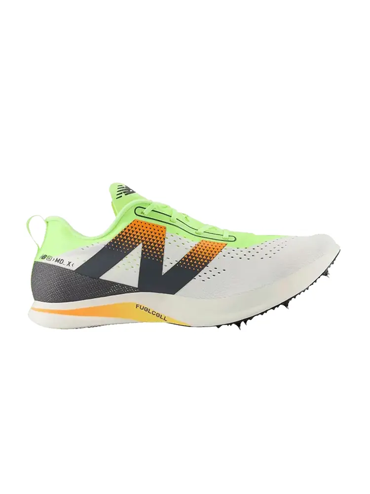 Кроссовки New Balance FuelCell SuperComp MDXv3 White Bleached Lime Glo — изображение 1 из 1, белый