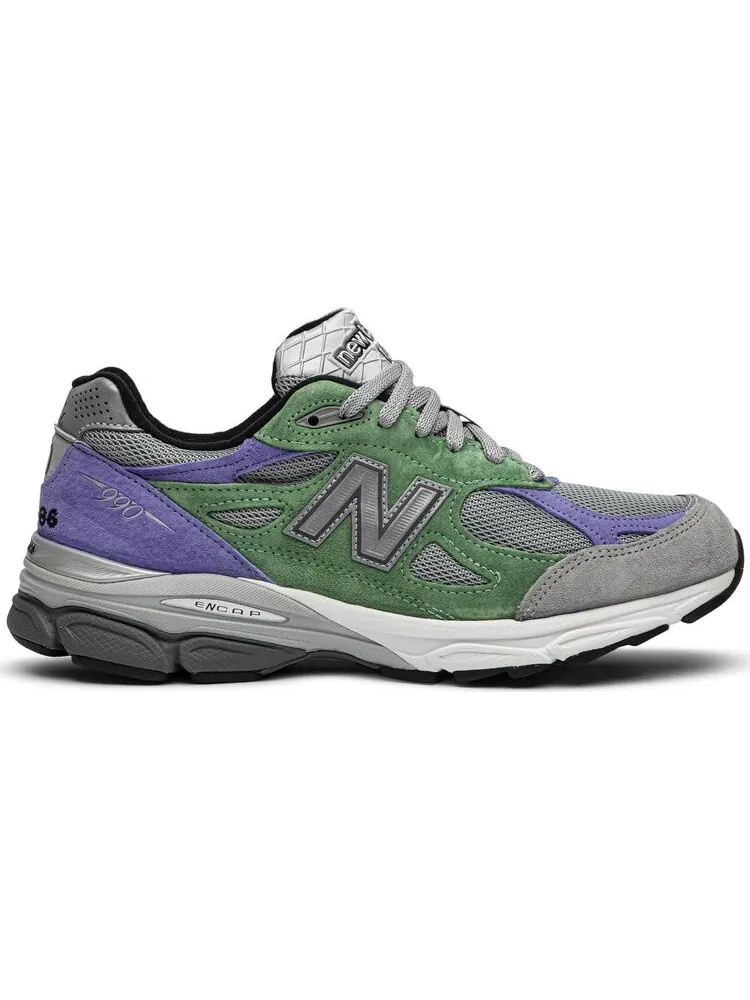 Кроссовки New Balance Stray Rats x 990v3 Made in USA 'Alternate' — изображение 1 из 8, зеленый
