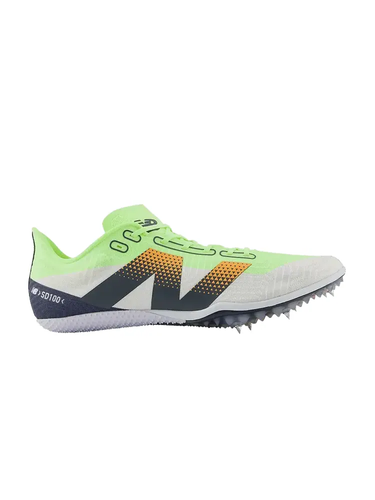 Кроссовки New Balance FuelCell SD100 v5 White Bleached Lime Glo — изображение 1 из 1, белый