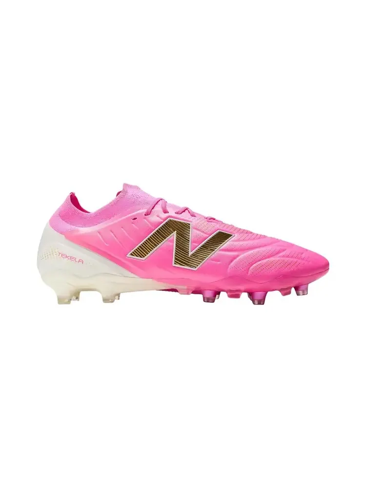 New Balance Tekela Elite Low FG V5 'Pink Heat Metallic Gold' — изображение 1 из 1, розовый