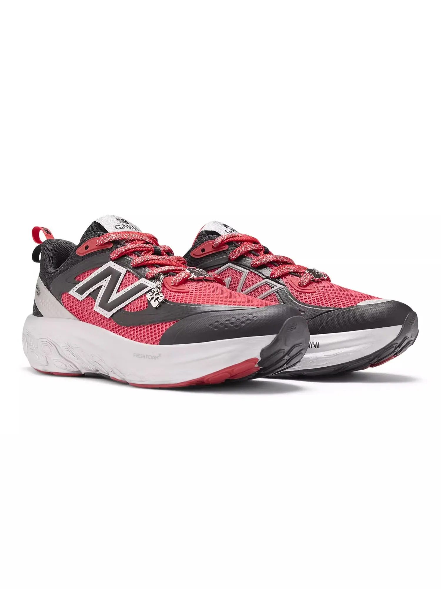 Кроссовки GANNI x New Balance Fresh Foam Trainer — изображение 2 из 6, черный/красный