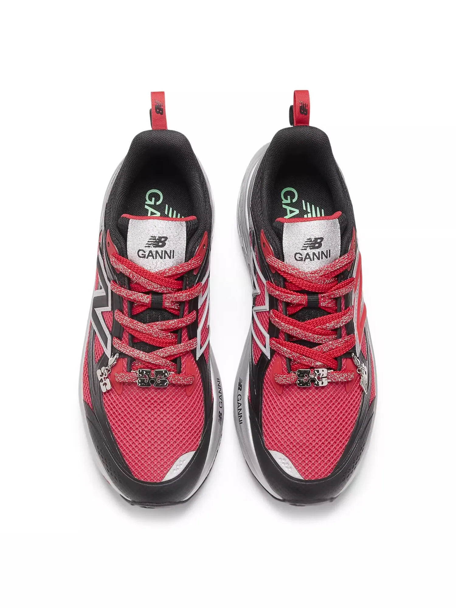 Кроссовки GANNI x New Balance Fresh Foam Trainer — изображение 3 из 6, черный/красный