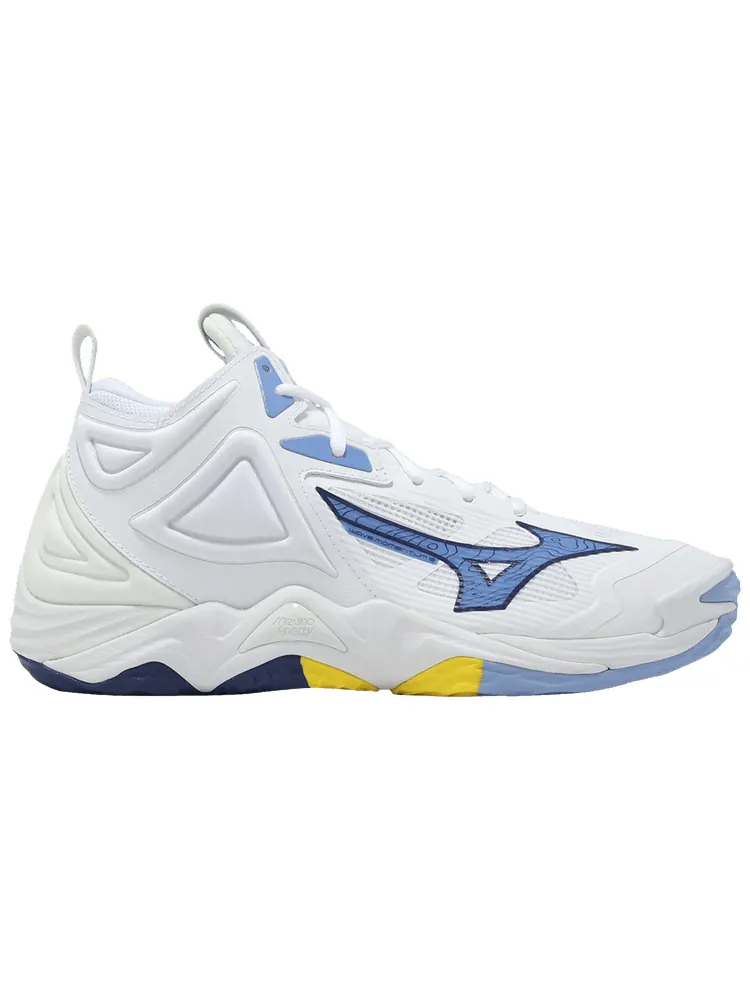 Кроссовки Mizuno Wave Momentum 3 Mid 'White Bellwether Blue' — изображение 1 из 1, белый