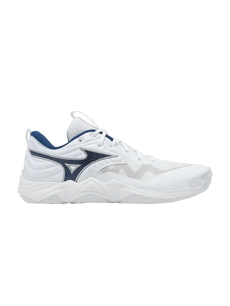 Кроссовки Mizuno Wave Momentum Elite — изображение 1 из 1, белый темно-синий
