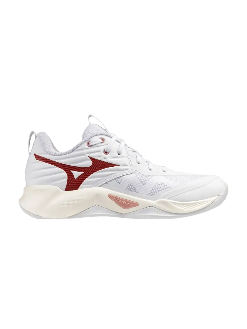 Кроссовки Mizuno Wmns Wave Momentum Pro — изображение 1 из 1, белый/красный