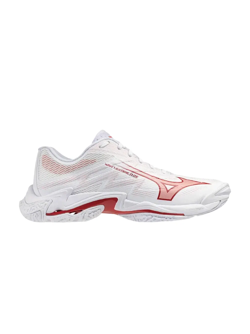 Кроссовки Mizuno Wmns Wave Lightning Elite — изображение 1 из 1, белый/красный