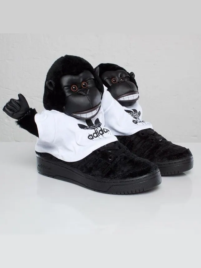 Кроссовки Adidas Jeremy Scott 'Gorilla' — изображение 1 из 4, черный