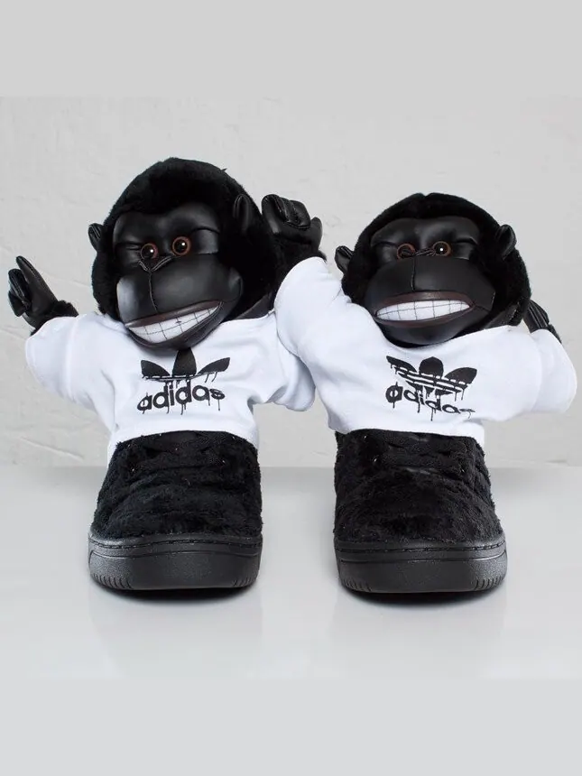 Кроссовки Adidas Jeremy Scott 'Gorilla' — изображение 2 из 4, черный
