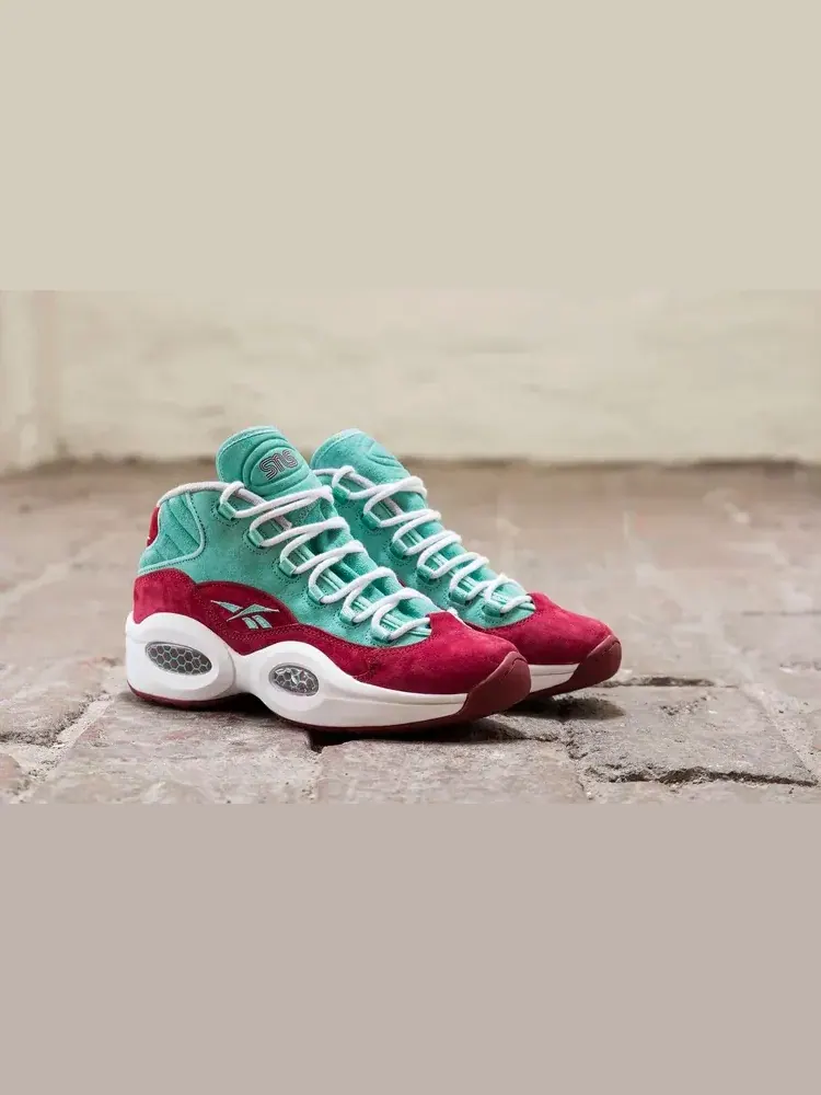 Кроссовки sneakersnstuff x question mid 'a shoe about nothing' Reebok — изображение 2 из 9, красный