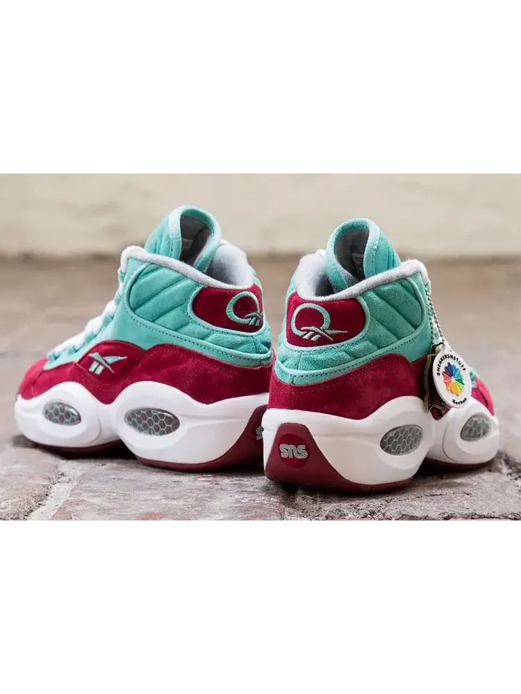 Кроссовки sneakersnstuff x question mid 'a shoe about nothing' Reebok — изображение 5 из 9, красный