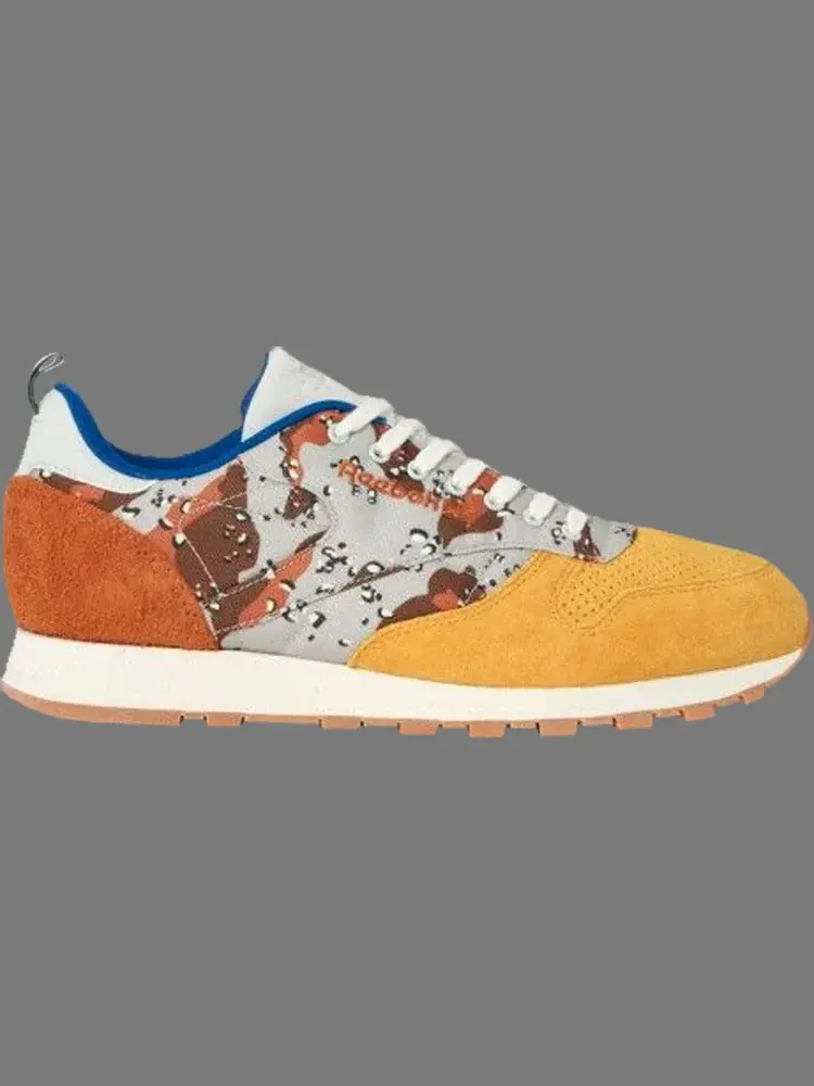 Кроссовки bodega x classic leather r12 Reebok — изображение 1 из 1, желтый