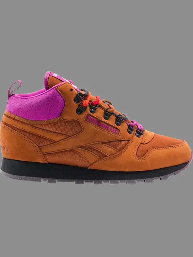Кроссовки footpatrol x classic leather mid 'on the rocks' Reebok — изображение 1 из 1, коричневый
