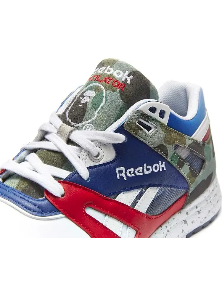 Кроссовки mita x a bathing ape x ventilator affiliates 'white red royal' Reebok — изображение 4 из 5, мульти