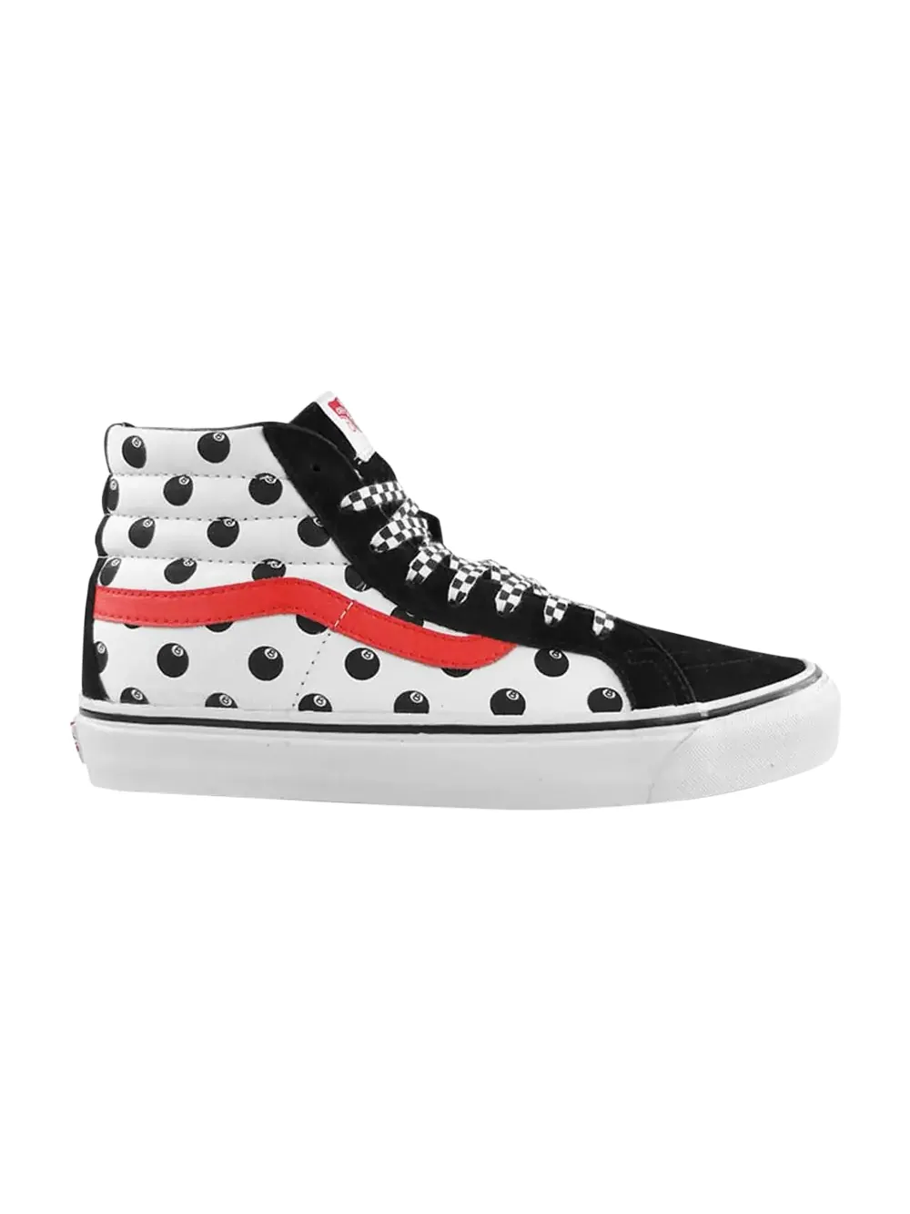 Кроссовки Stussy x Sk8-Hi LX Vans — изображение 1 из 1, черный/белый/красный