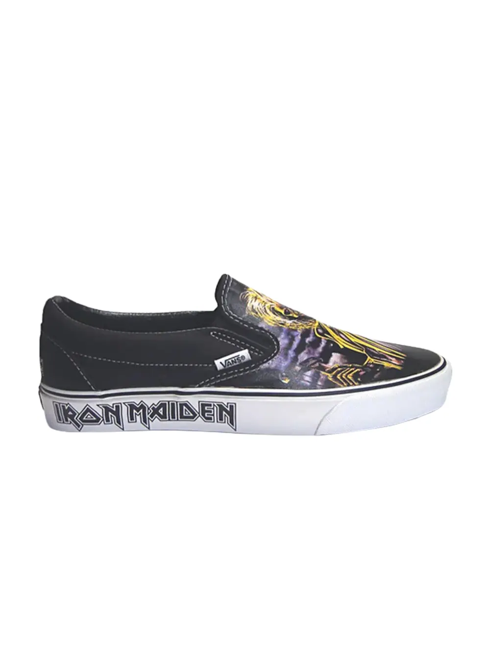 Слипоны Iron Maiden x Classic Vans — изображение 1 из 1, черный/желтый