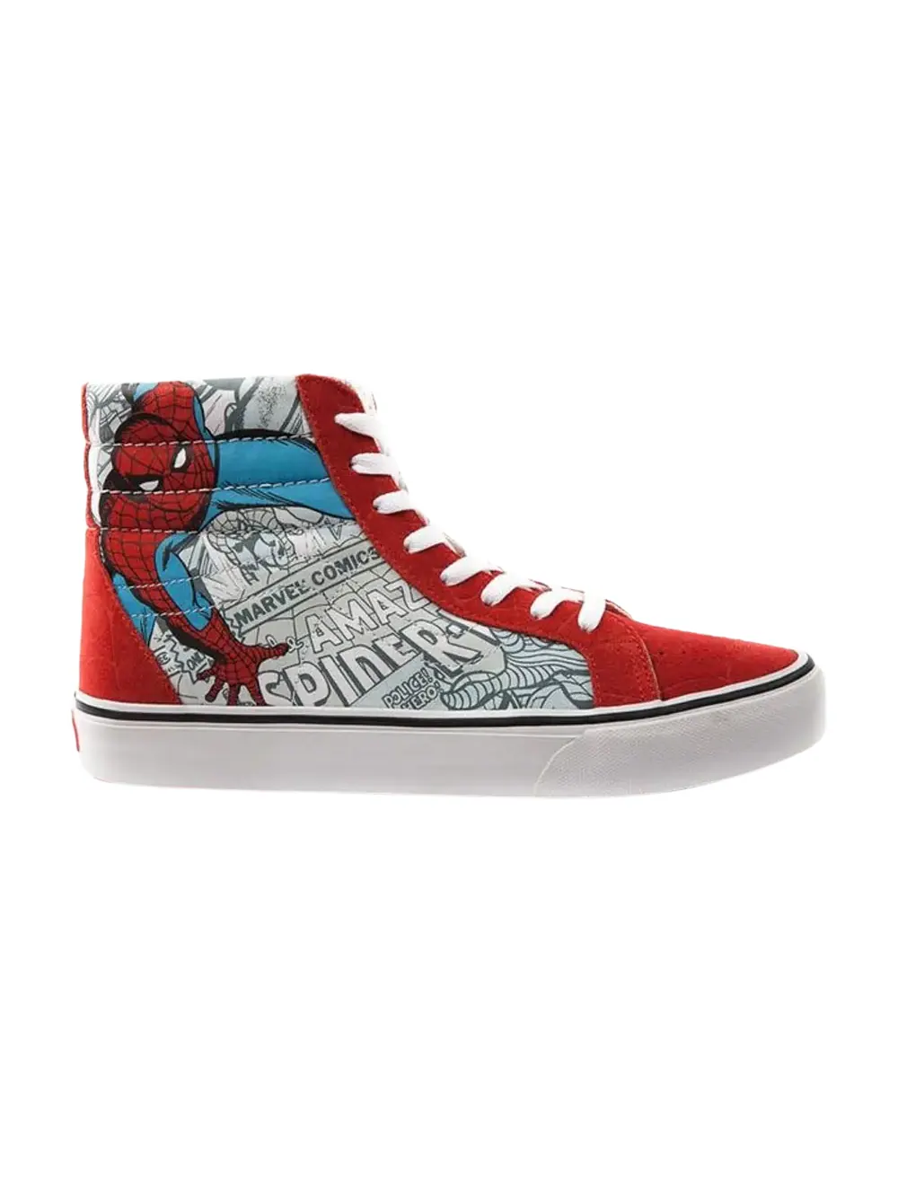 Кроссовки Marvel x Sk8-Hi Reissue Vans — изображение 1 из 1, красный/синий/белый