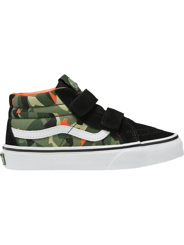 Кроссовки Sk8-Mid Reissue V Kids 'Geo Camo Black' — изображение 1 из 1, черный