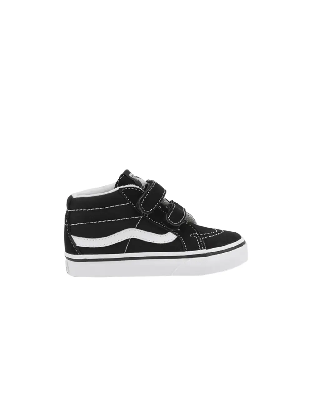 Кроссовки Sk8-Mid Reissue Velcro Toddler Vans — изображение 1 из 1, черный/белый