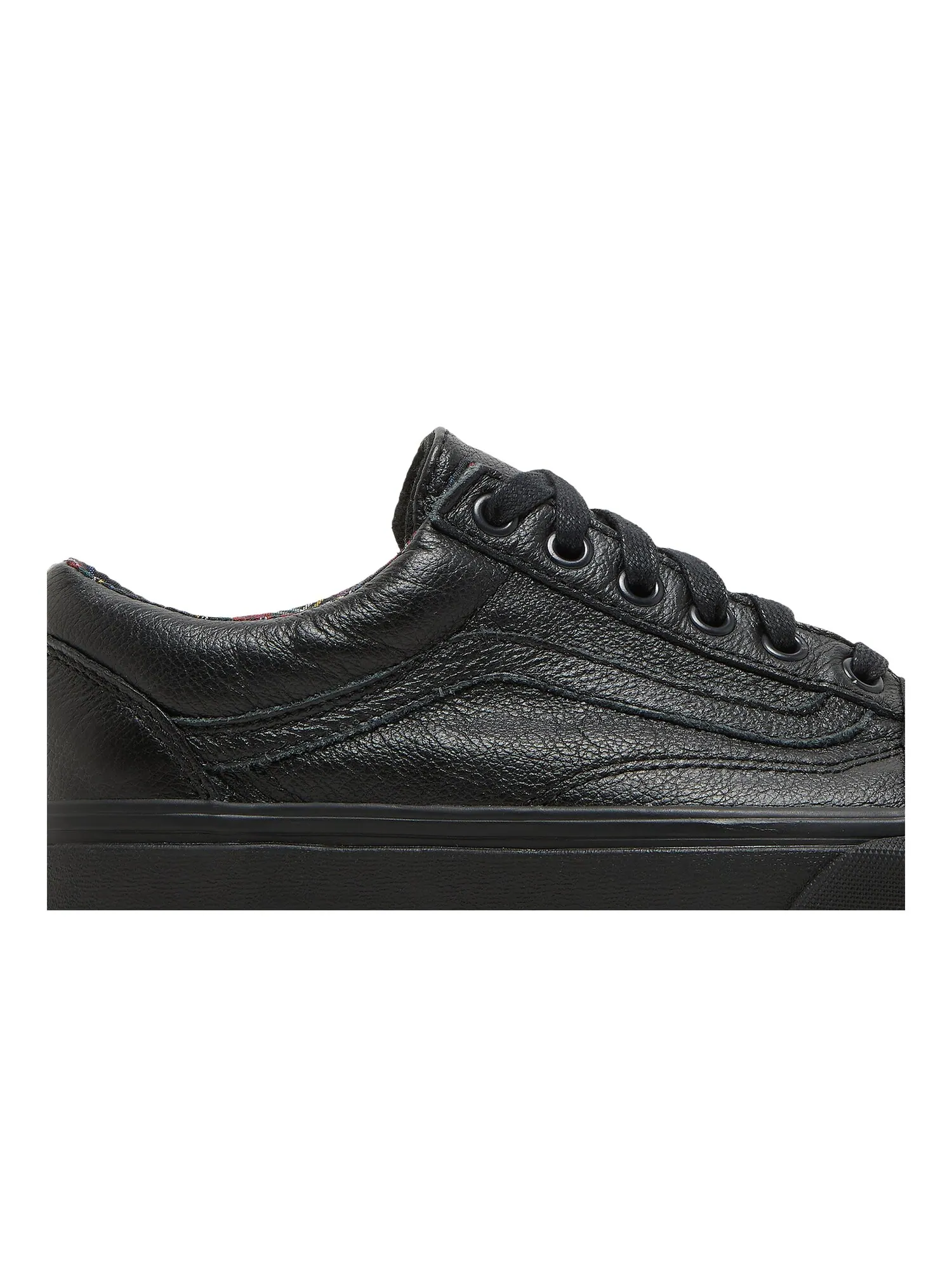Кроссовки Old Skool Leather Vans — изображение 2 из 8, черный