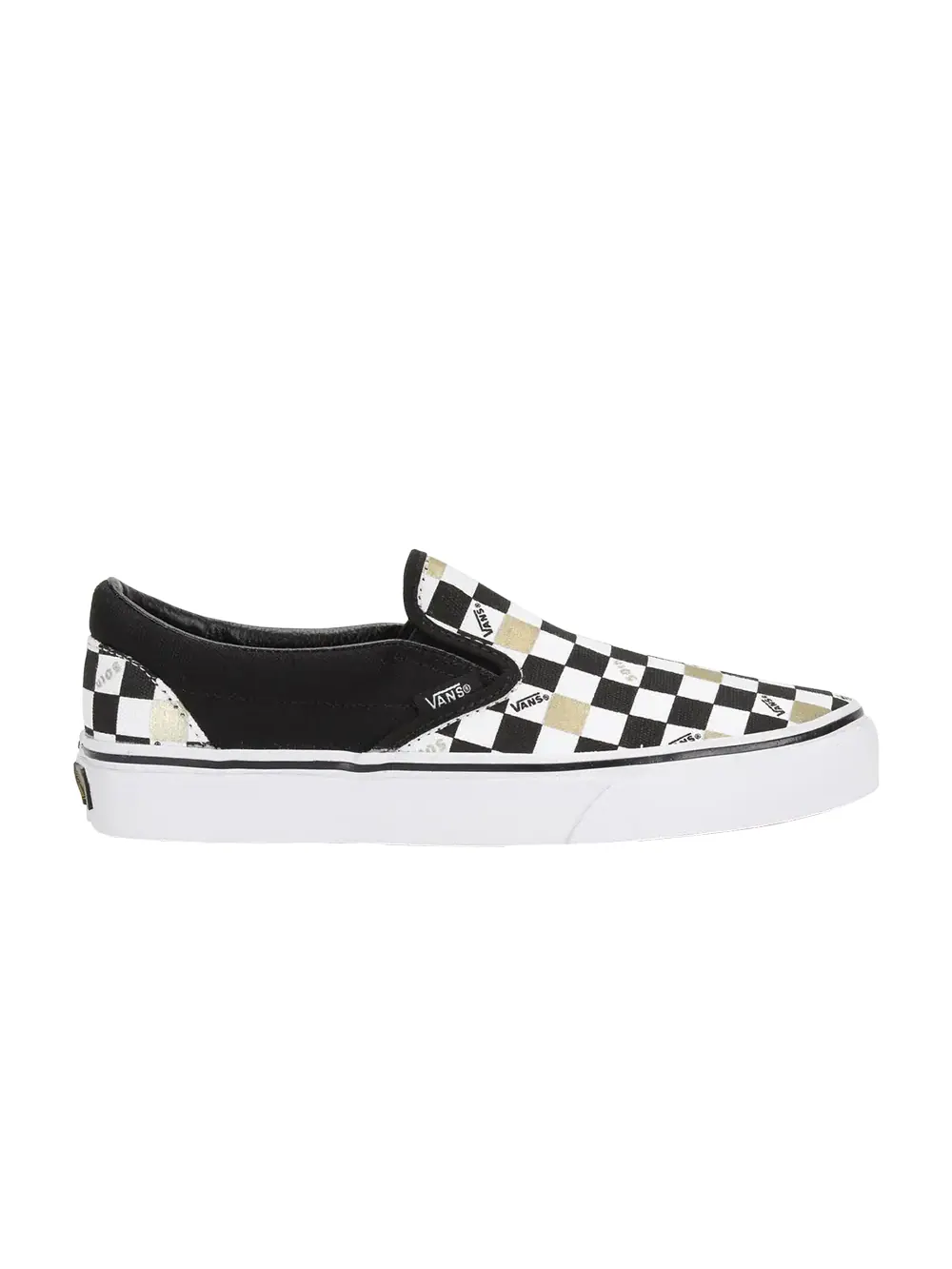 Классические слипоны Vans — изображение 1 из 5, черный/золотистый