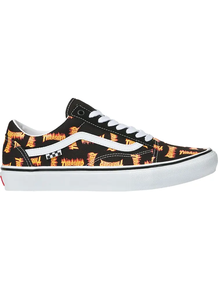 Кеды Vans Thrasher x Skate Old Skool Allover Thrasher Logo — изображение 1 из 1, черный