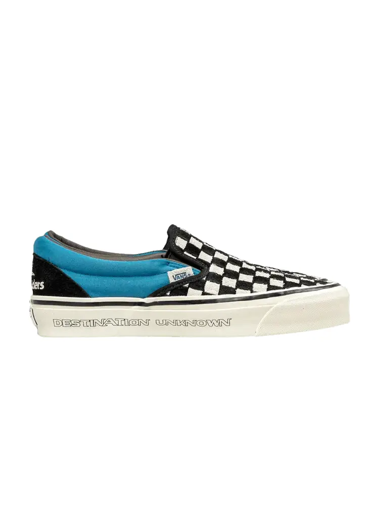 Шлепанцы Vans Liberaiders x Classic Slip-On 98 DX Destination Unknown - Checkerboard Blue