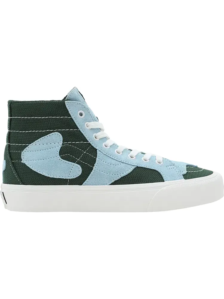 Кроссовки Vans Sk8-Hi WP VR3 LX Patchwork - Green Blue — изображение 1 из 1, зеленый