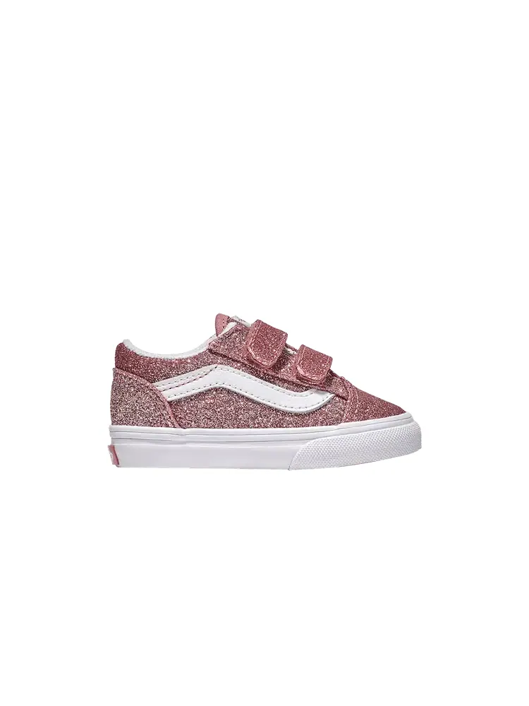 Кроссовки Vans Old Skool V Toddler Rose Gold Glitter — изображение 1 из 1, розовый золотистый