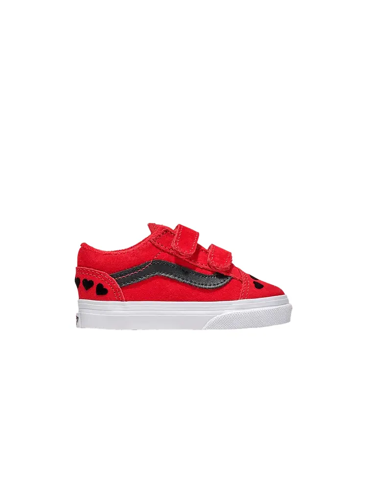 Кроссовки Vans Old Skool V Toddler 'Red Heart' — изображение 1 из 1, красный/мульти