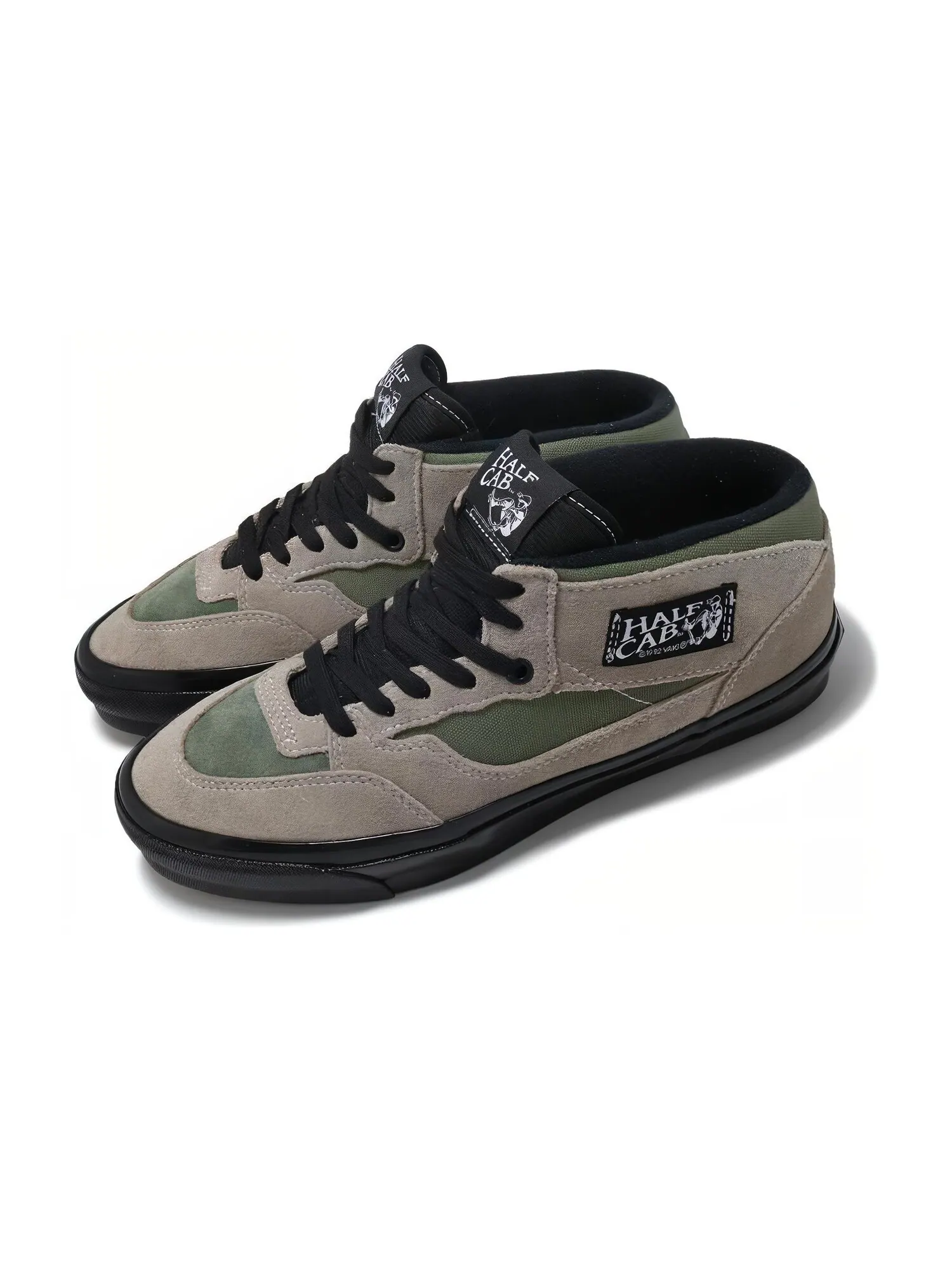 Кроссовки Half Cab Premium Vans 33 'Park Ranger Pack Aluminium — изображение 4 из 5, зеленый/черный